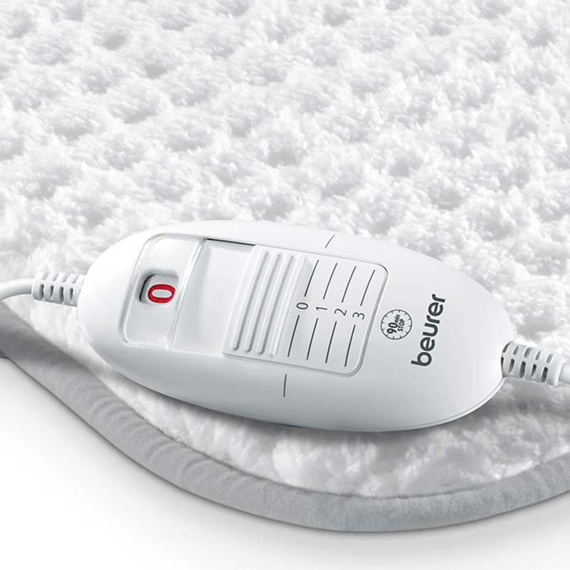 Beurer HK 42 Supercosy Heizkissen, 44 x 33 cm, 100 Watt, weiß/grau