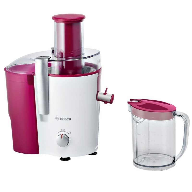 Bosch MES25C0 VitaJuice 2 Entsafter, Saftpresse  700 Watt - weiß/cherry cassis