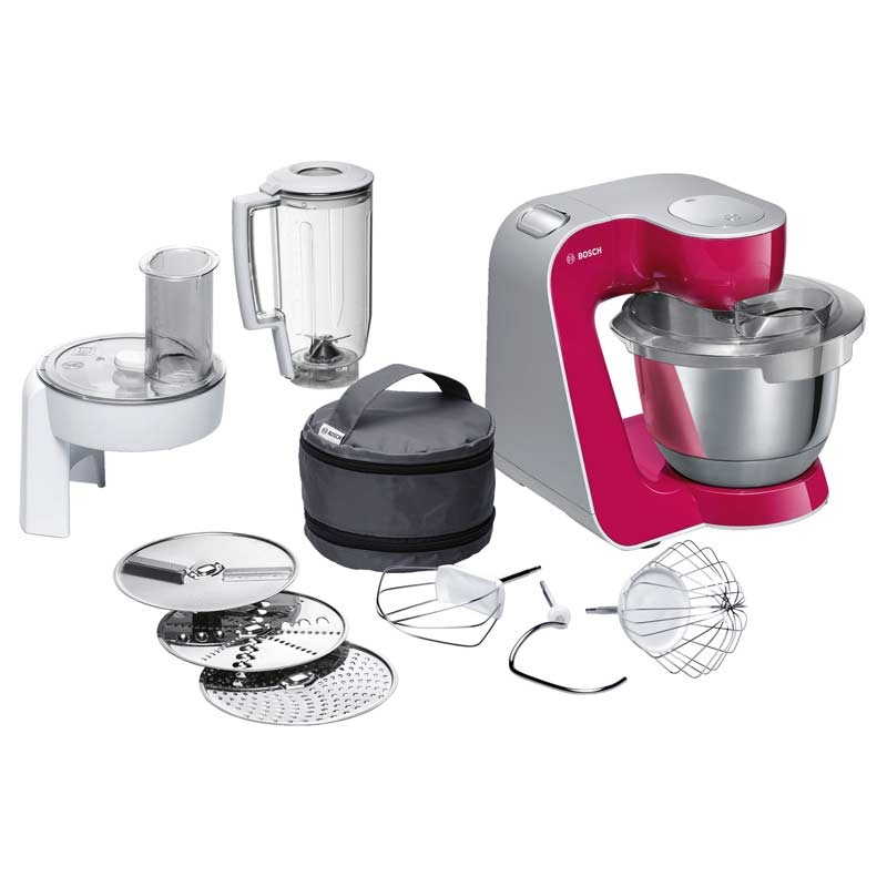 Bosch MUM5 MUM58420 CreationLine Küchenmaschine rot/silber