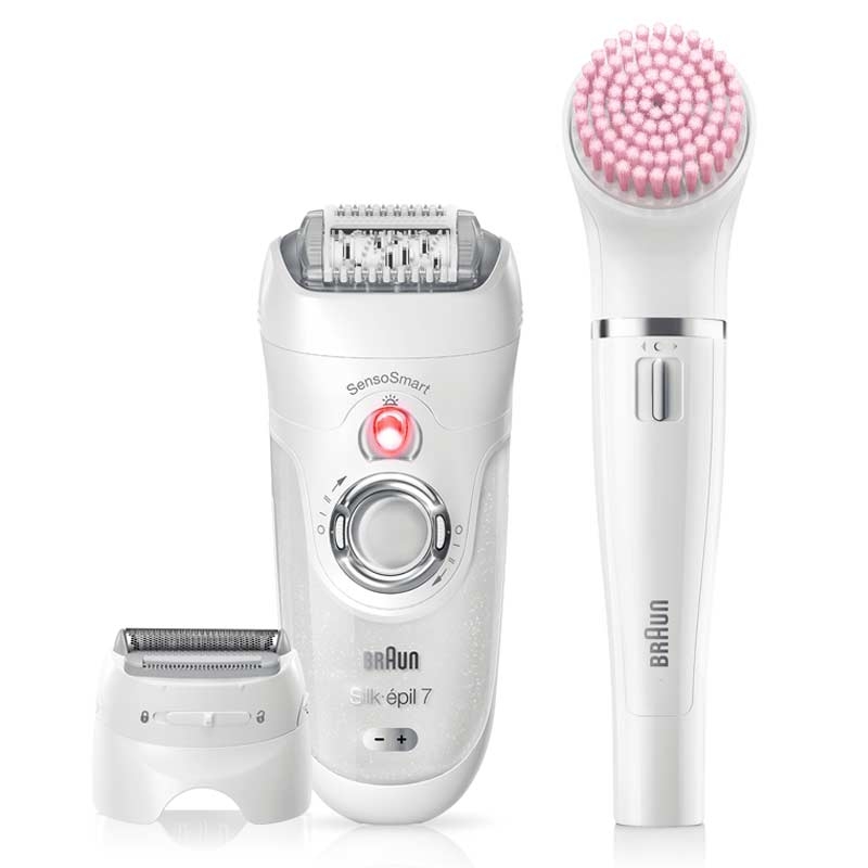 Braun Silk-épil 7-875 SensoSmart Beauty Set 7 Epiliergerät weiß/silber