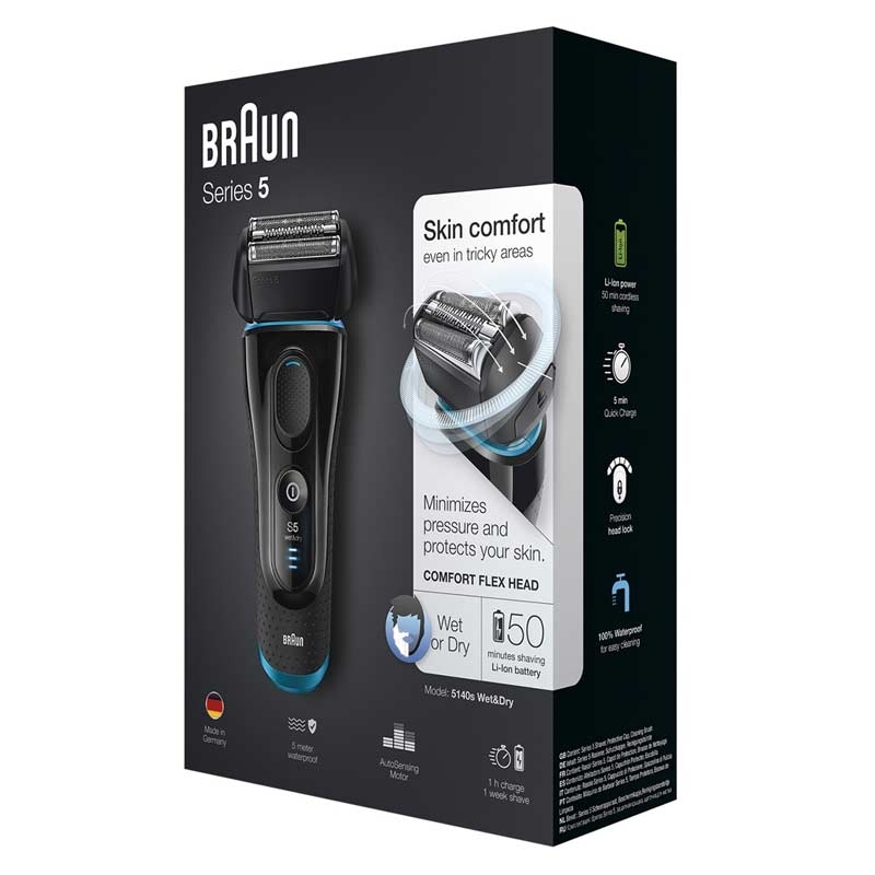 Braun Series 5 5140s Wet&Dry Rasierer mit Skin-Sensitive-Technologie