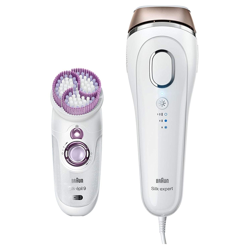 Braun Silk-expert 5 BD 5009 IPL Haarentfernungsgerät mit Peeling-Gerät weiß/gold