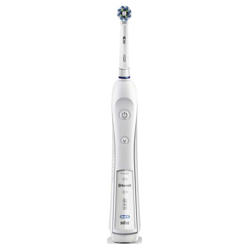 Braun Oral-B SmartSeries 6000 elektrische Zahnbürste, mit Timer und vier Aufsteckbürsten, weiß