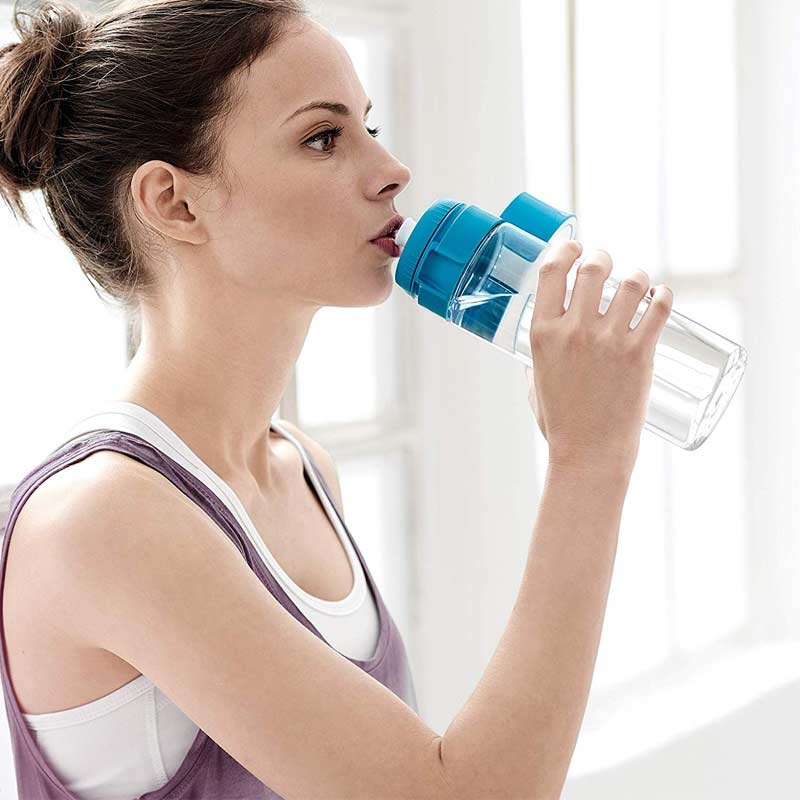 Brita Wasserfilter-Flasche Fill&Go Trinkflasche Vital Blau