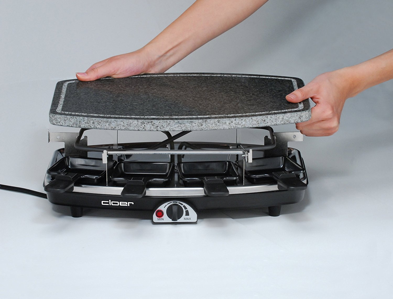 Cloer Raclette mit Naturstein 6430 schwarz