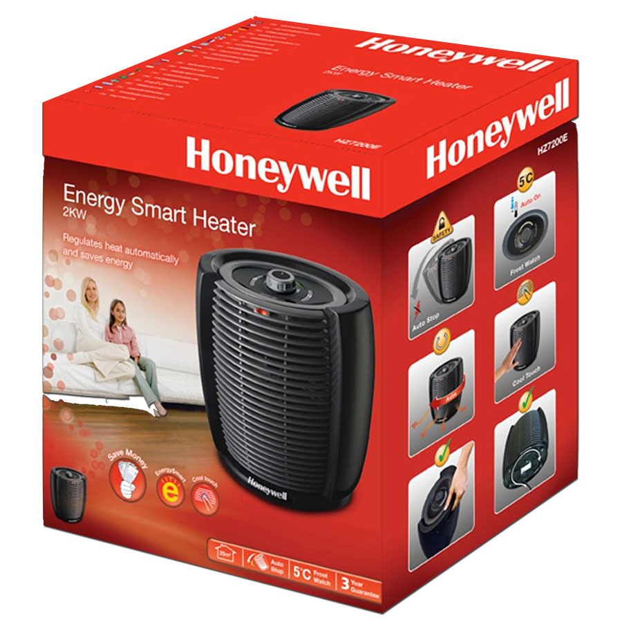 Honeywell HZ 7200 E2 Heizlüfter Schwarz (2000 Watt)