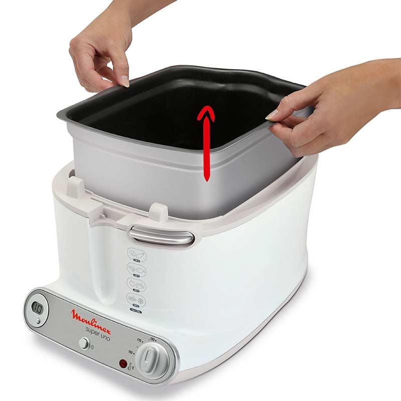 Moulinex AM3021 Fritteuse Super Uno hellgrau