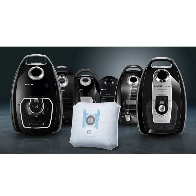 Siemens VZ16GALL PowerProtect Staubsaugerbeutel, 16 Stück mit Verschluss