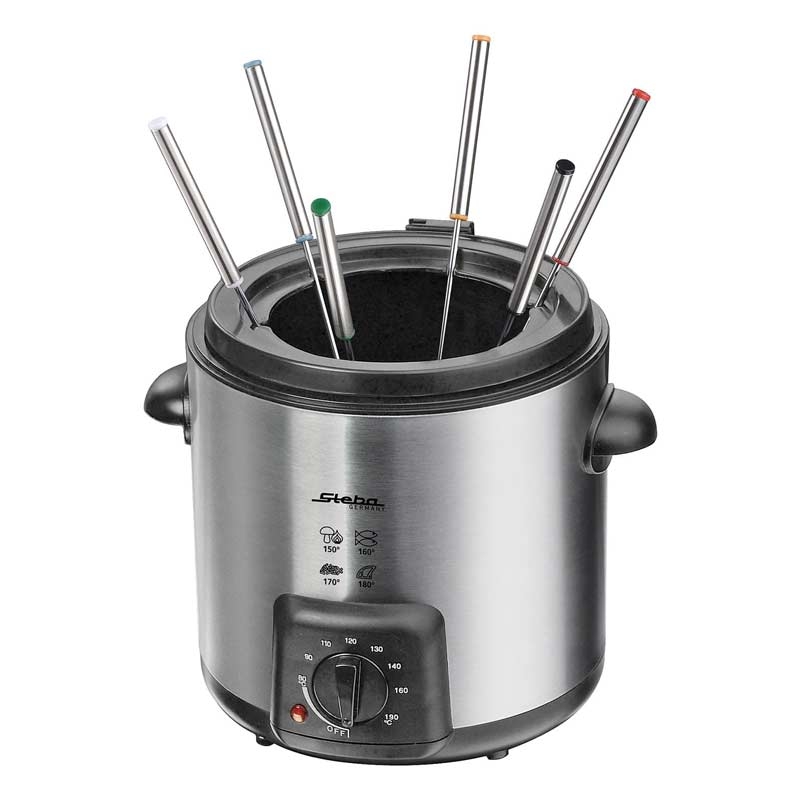 Steba DF 90 Mini-Fritteuse (Fondue-Set, 0,9 ltr Ölvolumen)