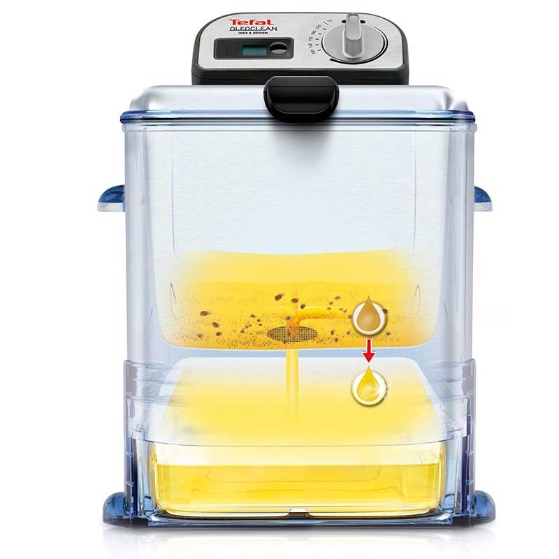 Tefal Oleoclean Pro FR8040 Inox & Design Fritteuse B-Ware (neutrale Verpackung)
