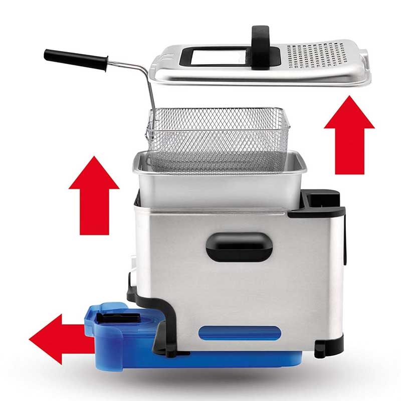 Tefal Oleoclean Pro FR8040 Inox & Design Fritteuse B-Ware (neutrale Verpackung)