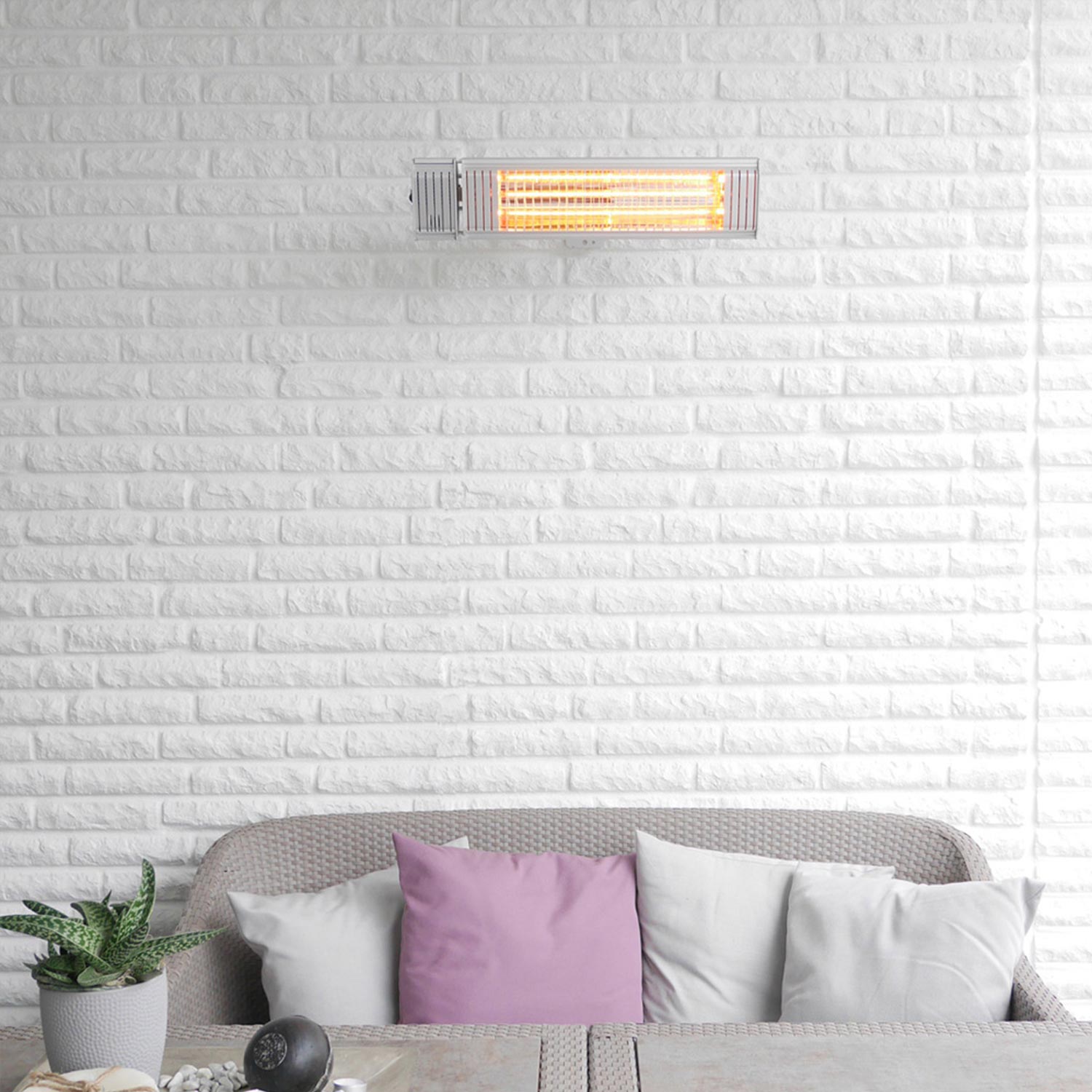 Vasner Infrarot Heizstrahler Appino 20 silber