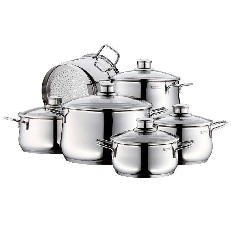 WMF Topf-Set Diadem Plus 6-teilig Edelstahl rostfrei