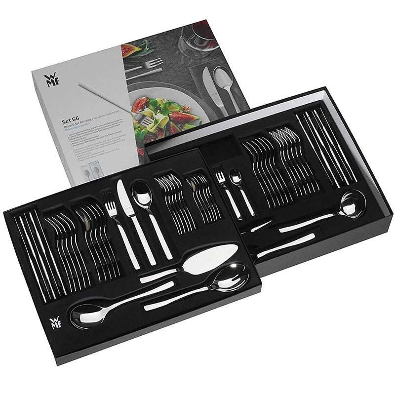 WMF Linum Besteckset 66-teilig mit Servierbesteck für 12 Personen