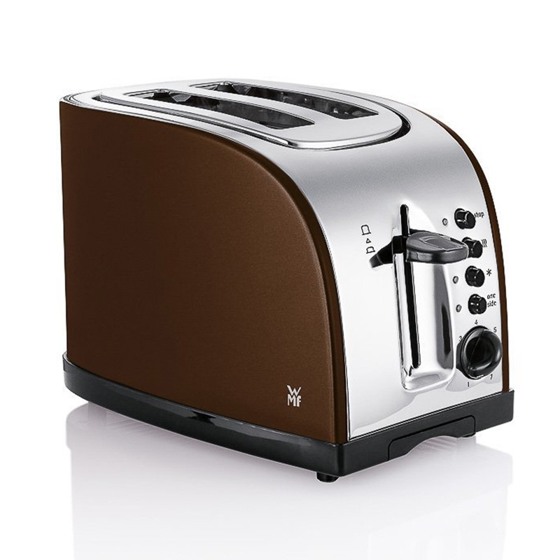 WMF Terra Toaster Doppelschlitz Brötchenaufsatz Edelstahl braun