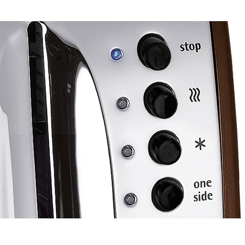 WMF Terra Toaster Doppelschlitz Brötchenaufsatz Edelstahl braun