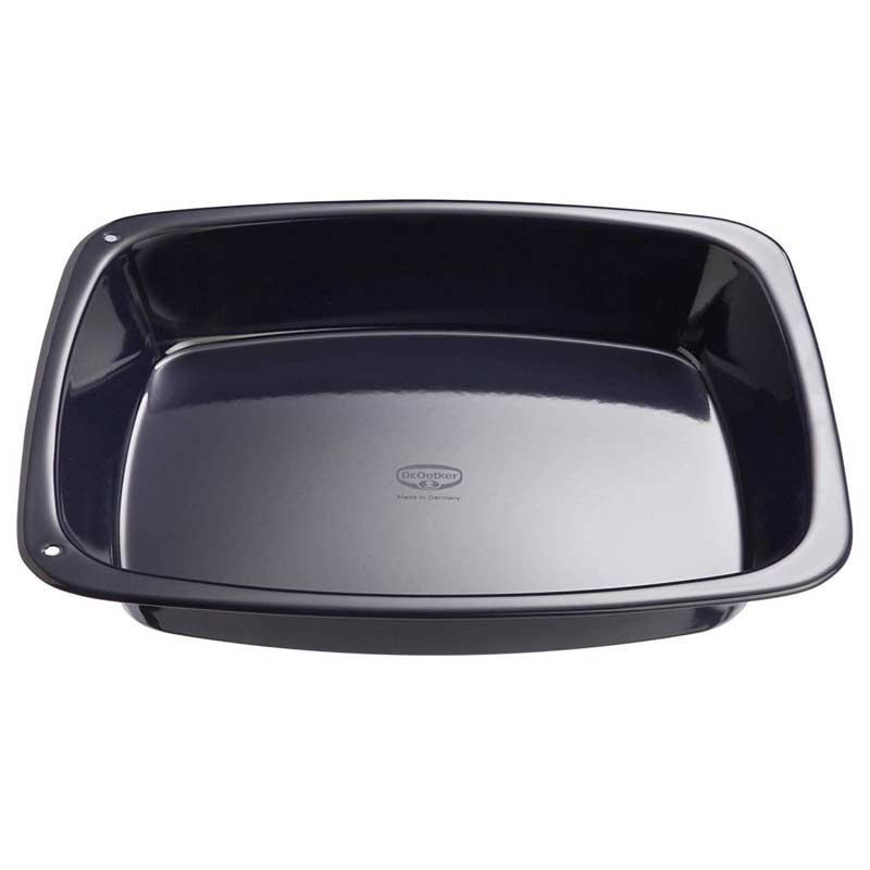 Dr. Oetker Brat- und Auflaufform Back Liebe Emaille Backform