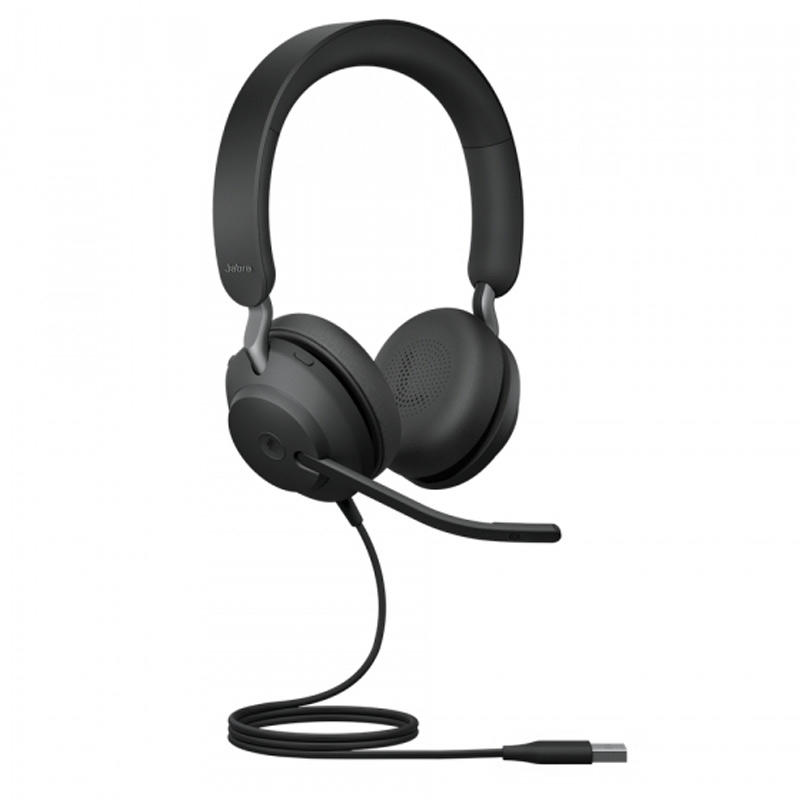 Jabra Evolve 2 40 Stereo UC USB-A Headset schwarz