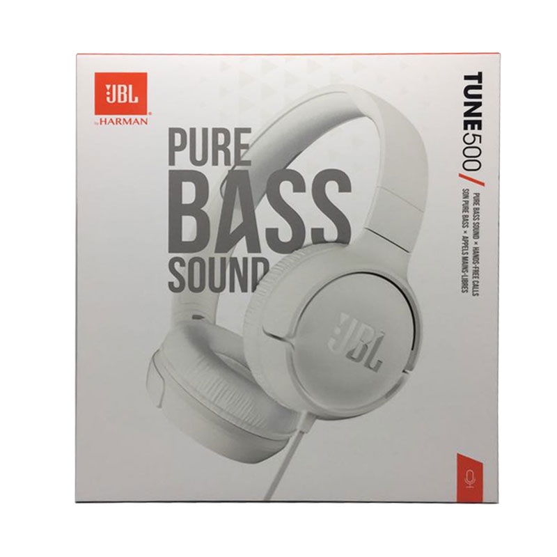 JBL Tune500 On-Ear Kopfhörer mit Kabel weiß