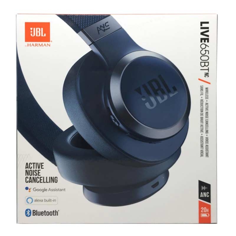 JBL LIVE 650BTNC kabellose Over-Ear Kopfhörer blau