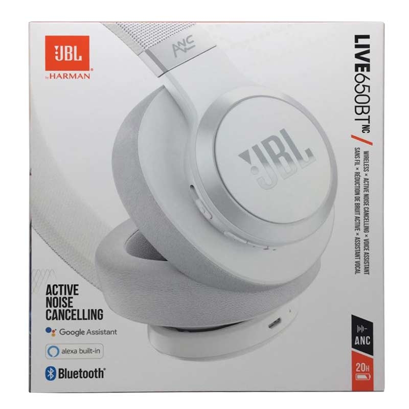 JBL LIVE 650BTNC kabellose Over-Ear Kopfhörer weiß