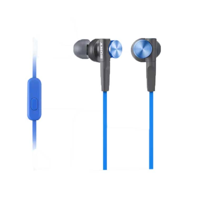 Sony Kopfhörer MDR-XB50APL In-Ohr-Headset-Kopfhörer (Extra Bass) blau