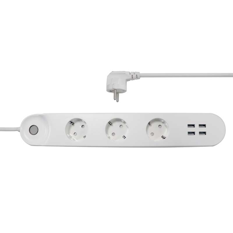 Denver SHP-300U smarte 3in1 + 4 x USB Steckdosenleiste