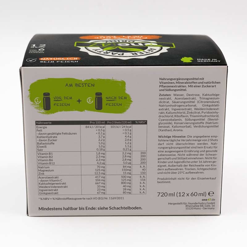 one:47 After Party Drink | Männertag Party Pack