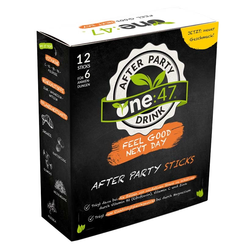 one:47 After Party Drink Set | 12 Shots, 12 Sticks