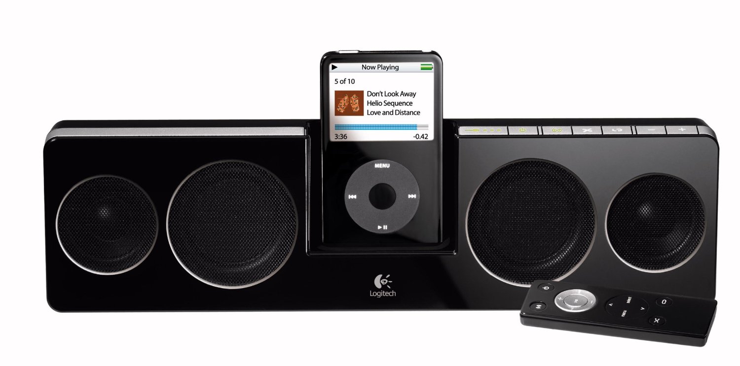 Logitech Pure-Fi Anywhere 2 Schwarz Iphone-LS