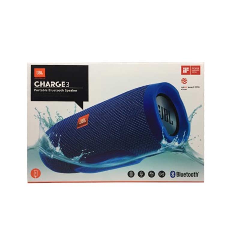JBL Charge 3 Tragbarer Bluetooth-Lautsprecher blau