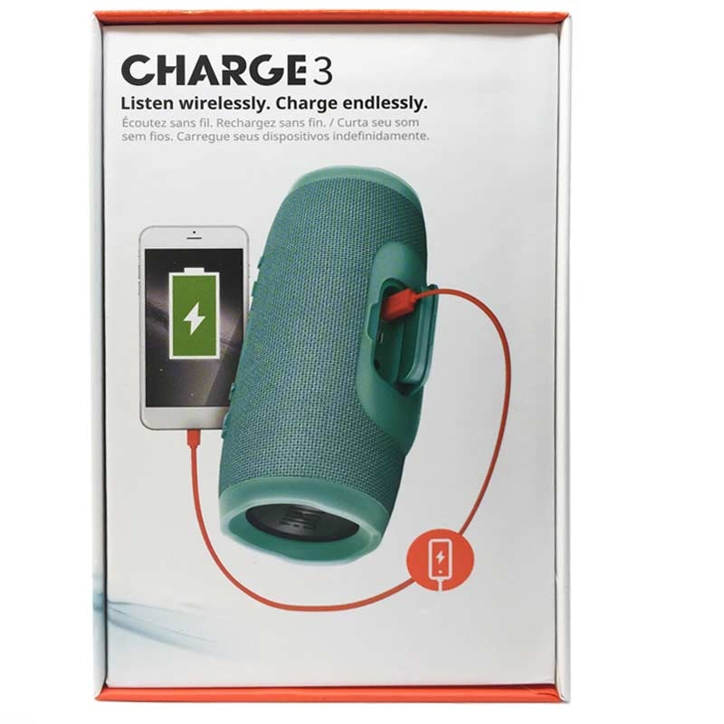 JBL Charge 3 Tragbarer Bluetooth-Lautsprecher türkis