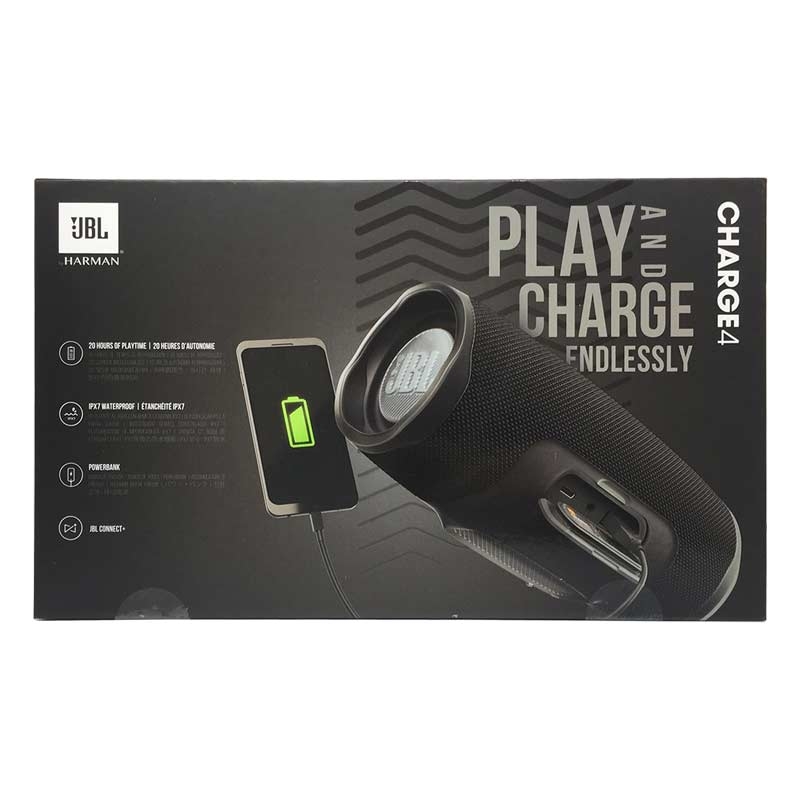 JBL Charge 4 Bluetooth-Lautsprecher schwarz