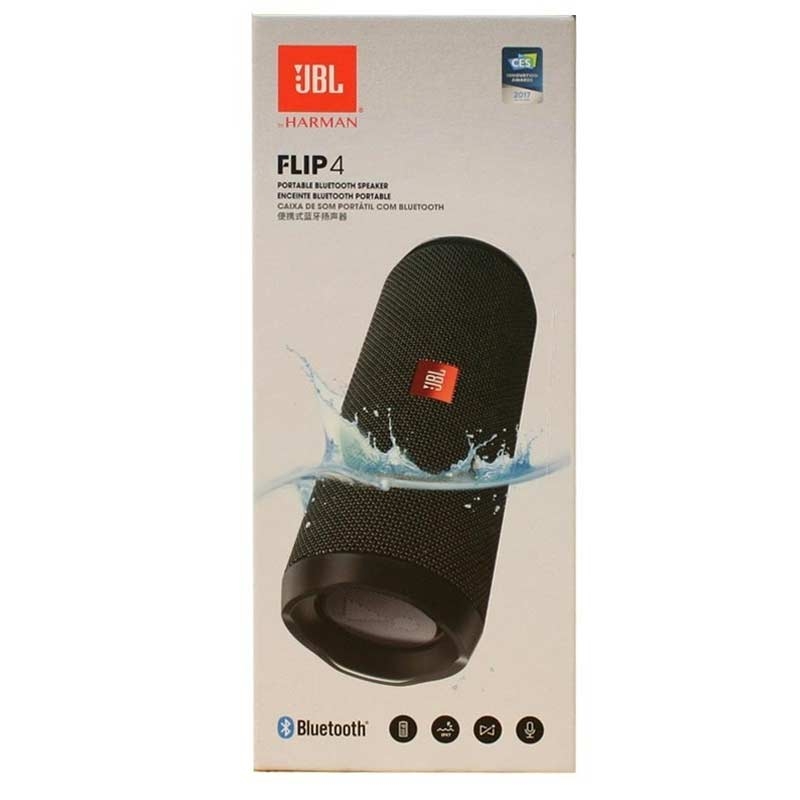 JBL Flip 4 Wireless Portable Stereo Speaker schwarz