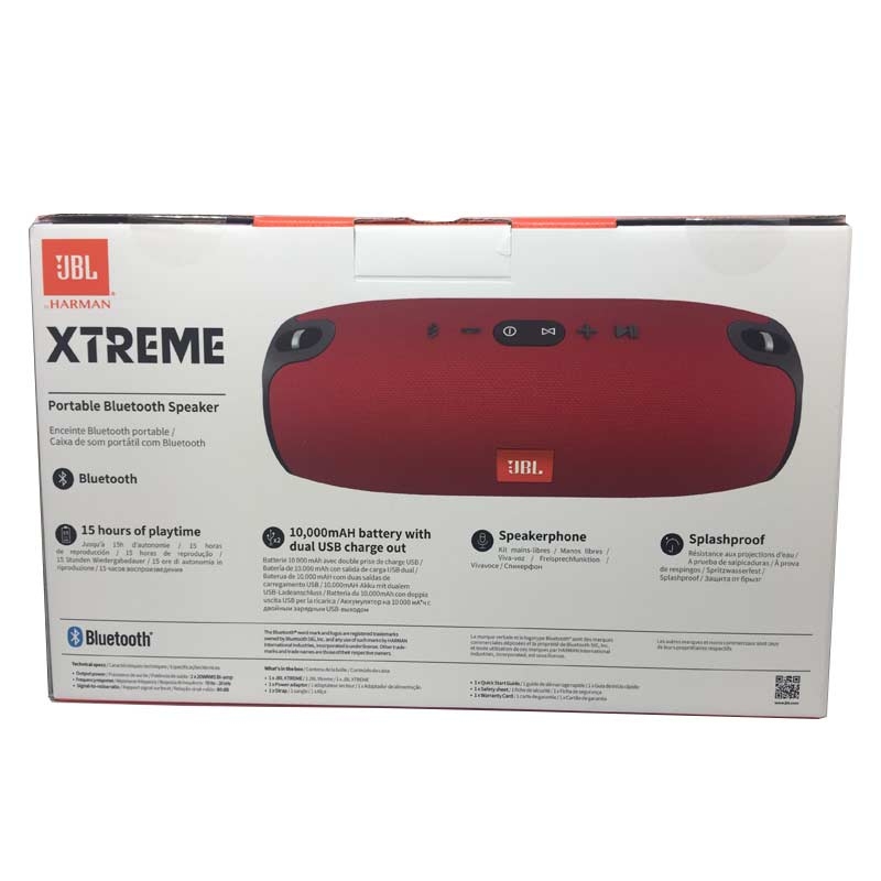 JBL Xtreme Spritzwasserfester Tragbarer Bluetooth Lautsprecher rot (2.Wahl)