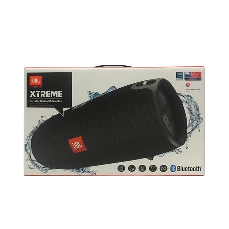 JBL Xtreme Spritzwasserfester Tragbarer Bluetooth Lautsprecher schwarz