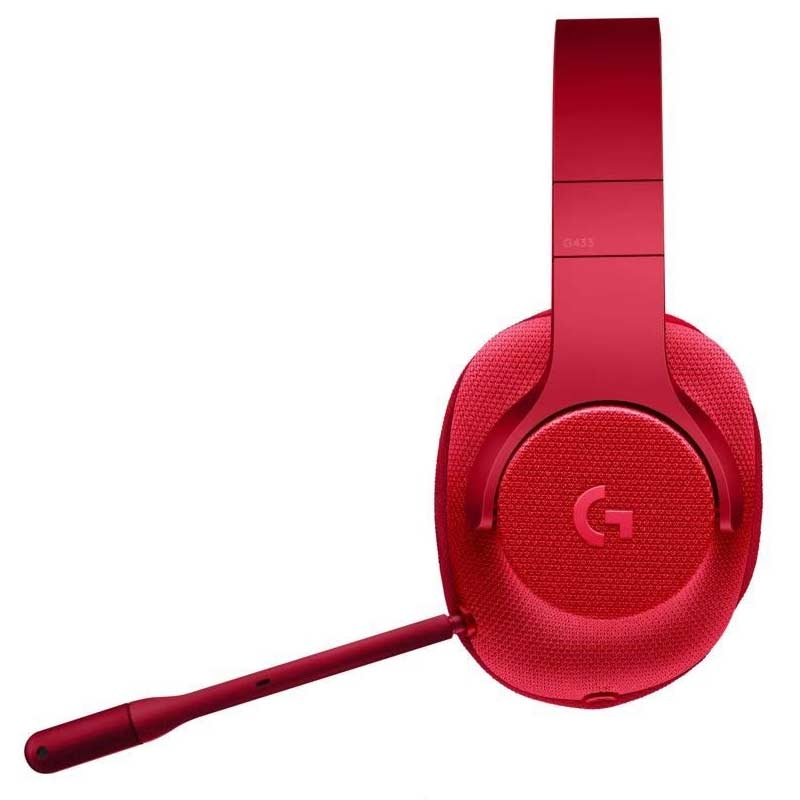 Logitech G433 Kabelgebundene Gaming Kopfhörer rot