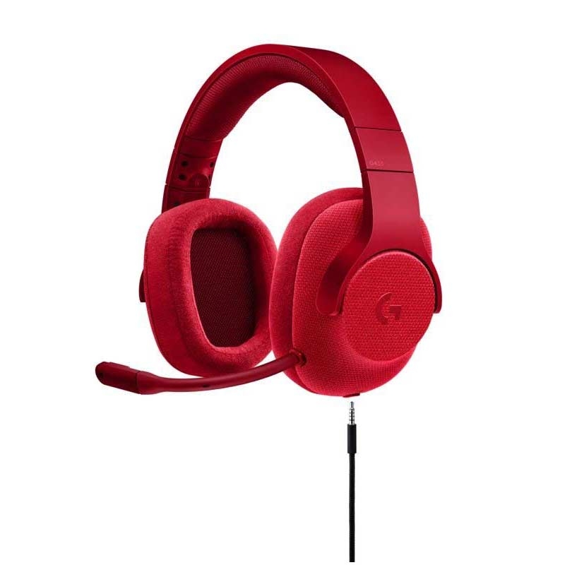 Logitech G433 Kabelgebundene Gaming Kopfhörer rot