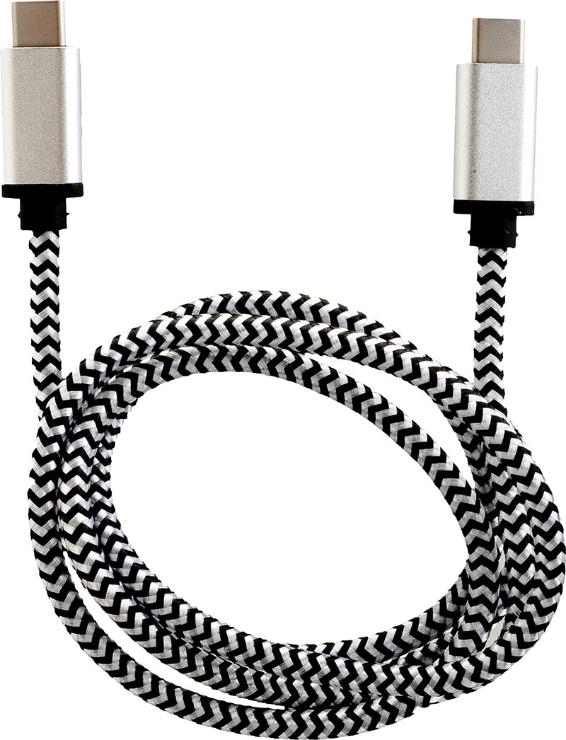 Peter Jäckel High End Premium Data Typ-C to Micro-USB 1m schwarz/weiß
