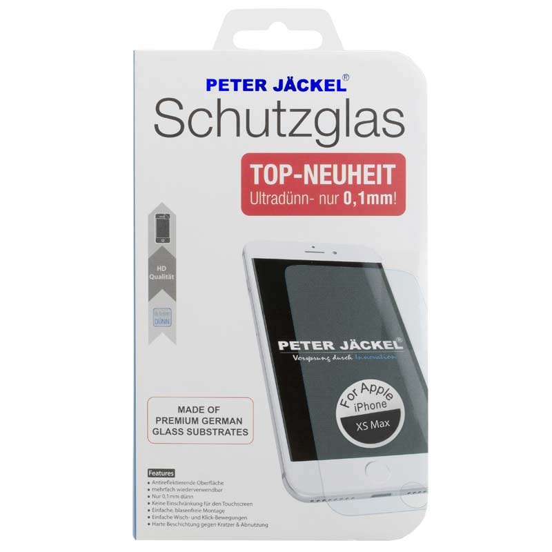 Peter Jäckel HD Schott Glass 0,1 mm für Apple iPhone XR Max
