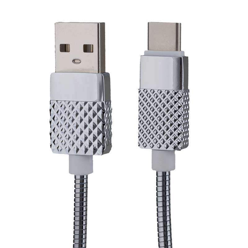 Peter Jäckel USB Data Cable BRILLIANT Typ-C Silver