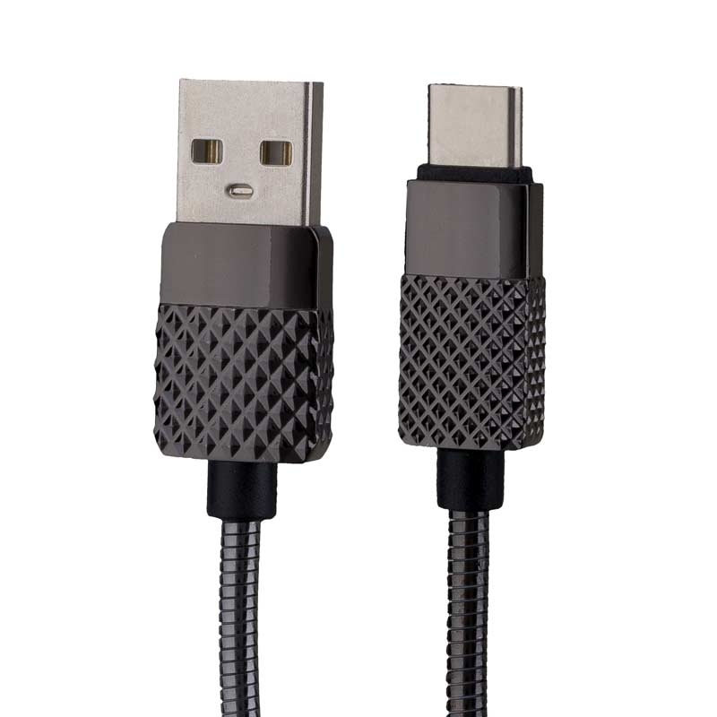 Peter Jäckel USB Data Cable BRILLIANT Typ-C Gray mit Sync- und Ladefunktion