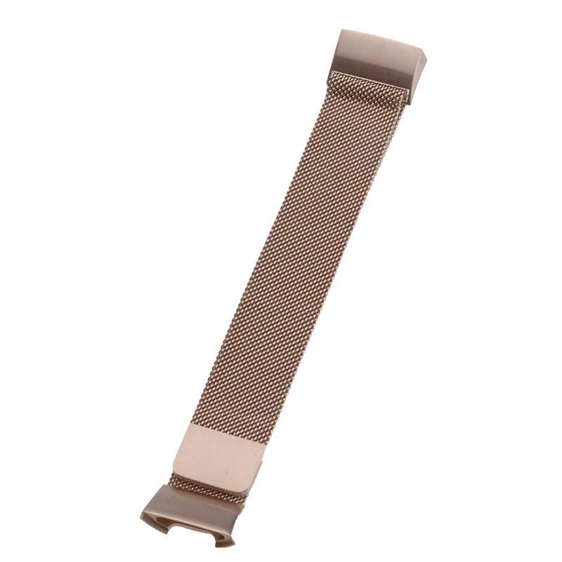 Peter Jäckel Armband für FITBIT CHARGE 3 Edelstahl Milanaise Rose Gold