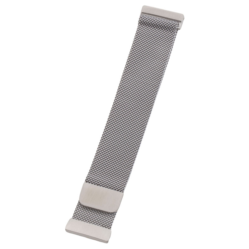 Peter Jäckel Armband für FITBIT Versa/ Versa Lite Edelstahl Milanaise Silver