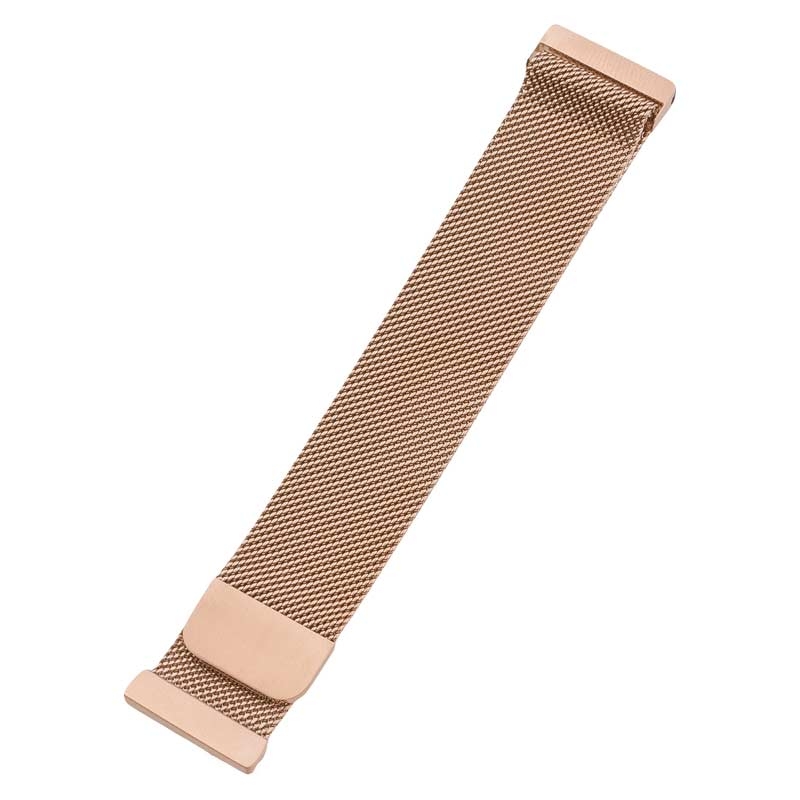 Peter Jäckel Armband für FITBIT Versa/ Versa Lite Edelstahl Milanaise Rose Gold