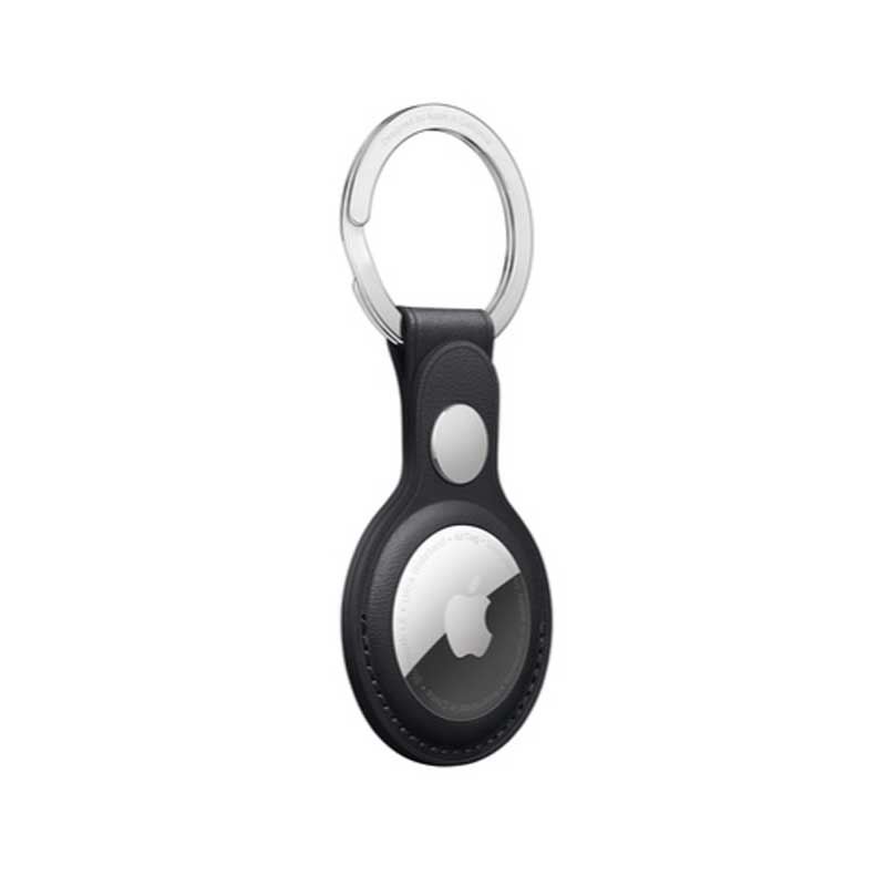 Apple AirTag Schlüsselanhänger aus Leder mitternacht