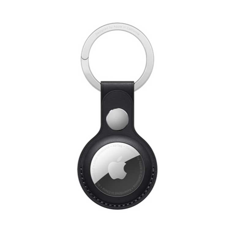 Apple AirTag Schlüsselanhänger aus Leder mitternacht