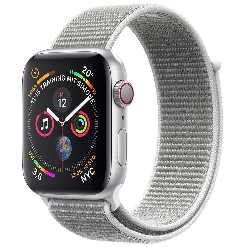 Apple Watch series 4 GPS + LTE 40mm silber Armband silber