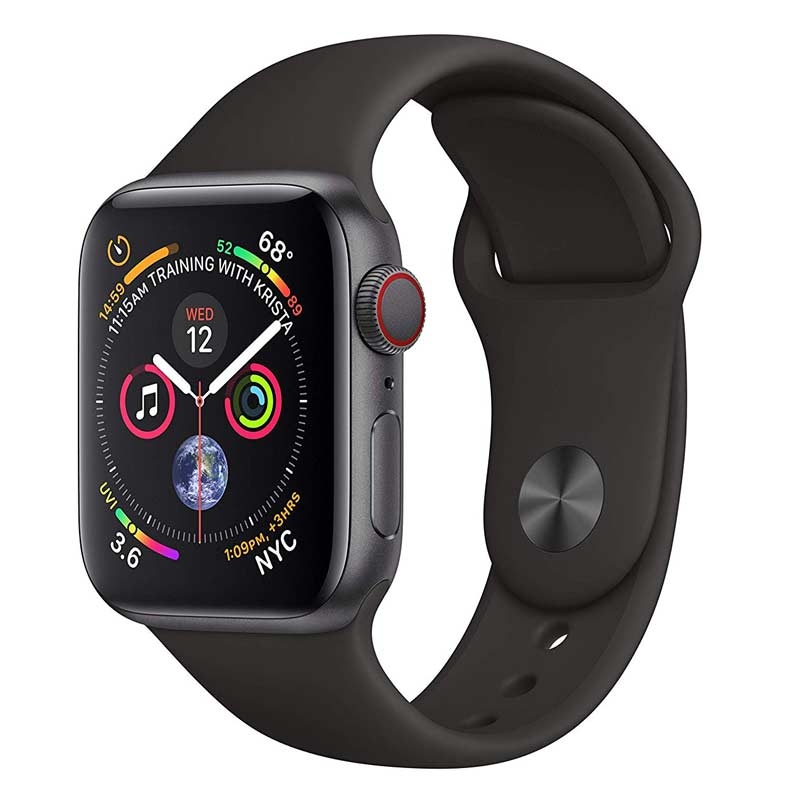 Apple Watch Series 4 GPS + LTE 400 space grau Sportband schwarz