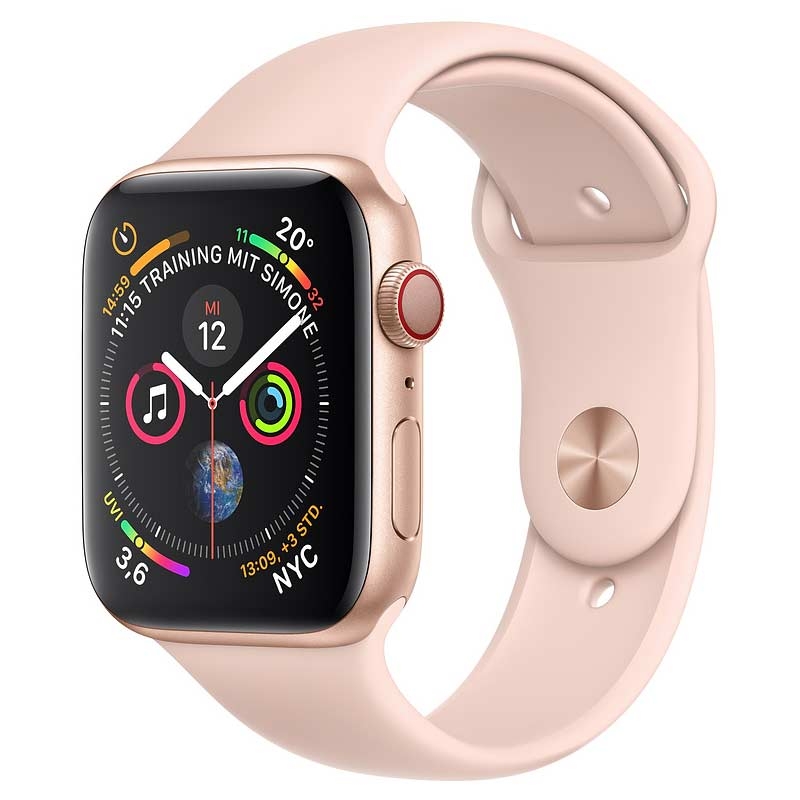Apple Watch Series 4 GPS + LTE 40mm sandrosa Sportarmband gold